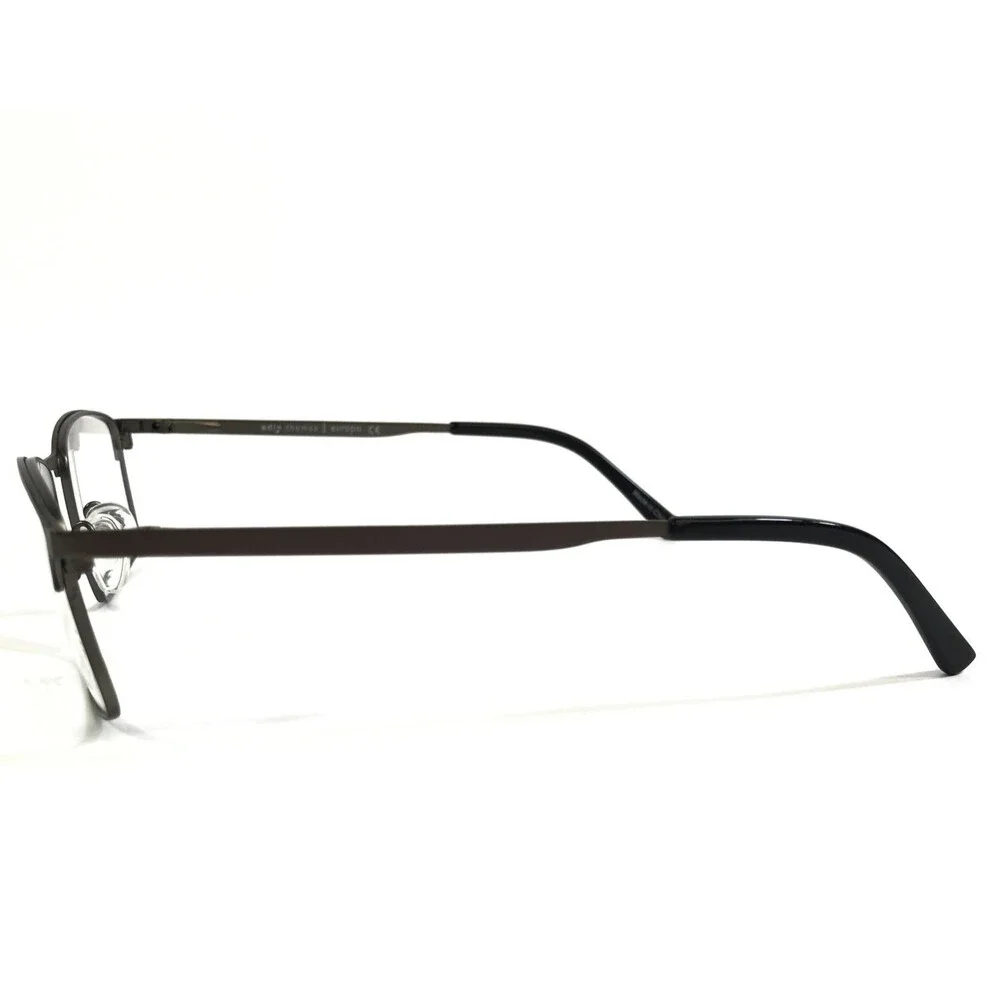 Adin Thomas Eyeglasses Frames AT-456 C3 Black Gray Rectangle Full Rim 54-18-140